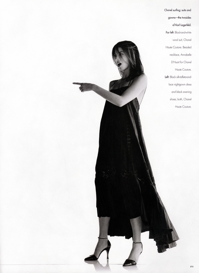 Christy Turlington featured in High season, October 1999