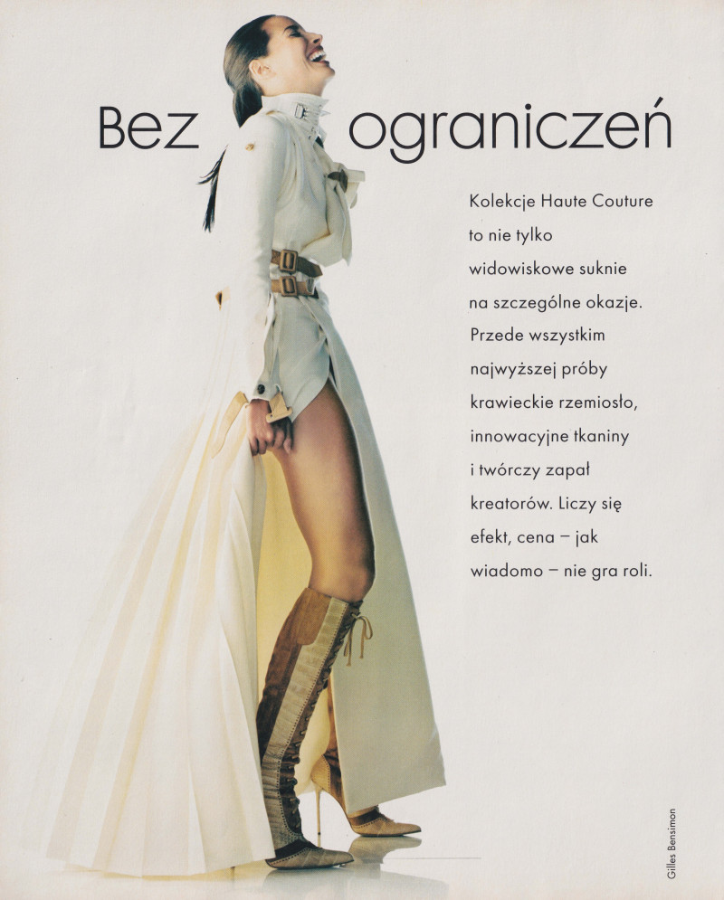 Christy Turlington featured in Bez ograniczen, December 1999