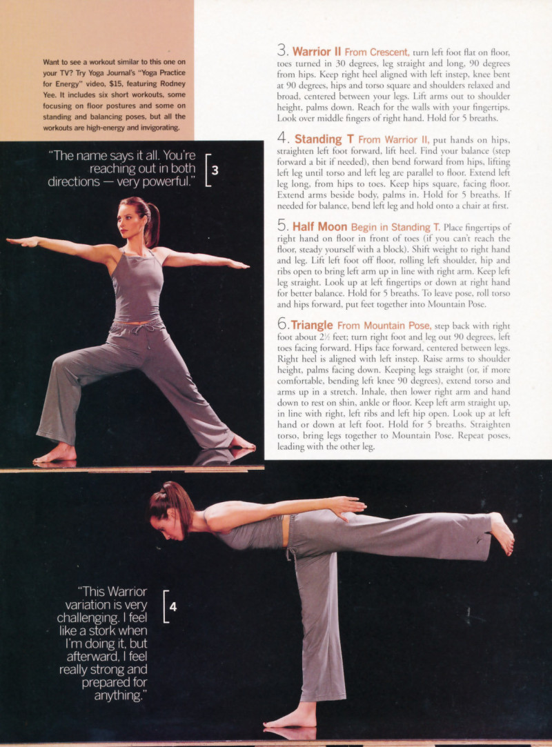 Christy Turlington featured in Yoga beauty, September 2000