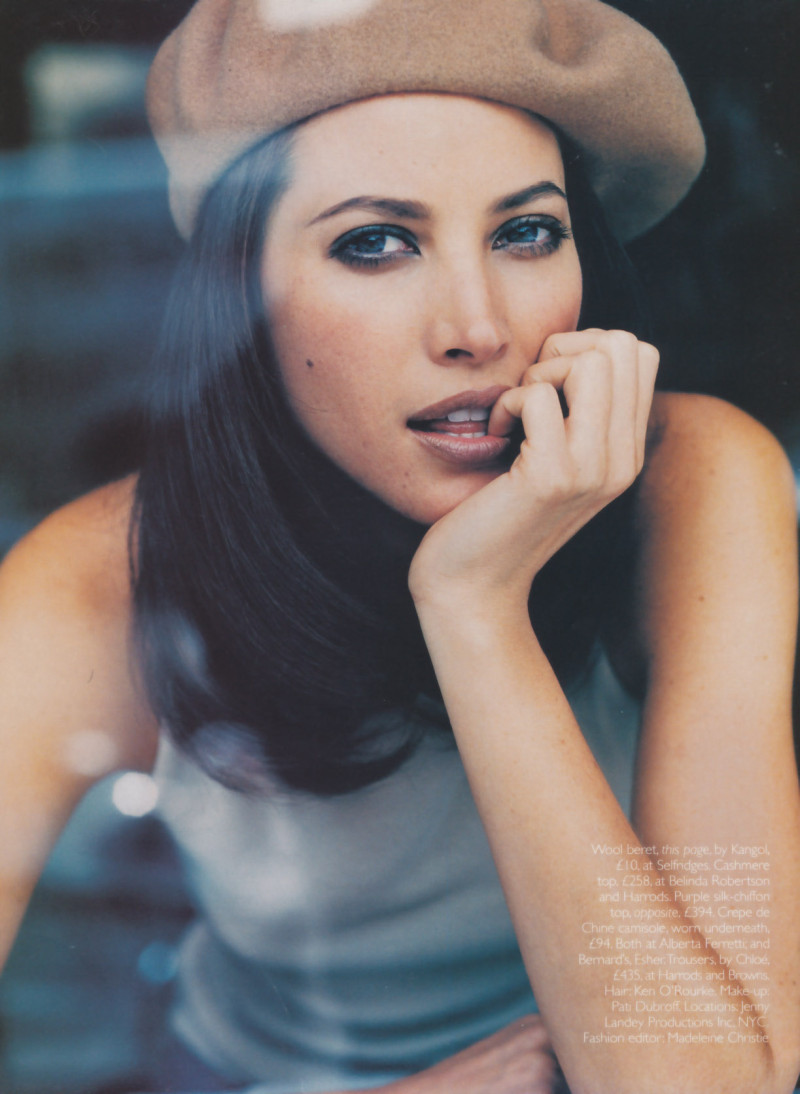 Christy Turlington featured in Being Christy, July 2000