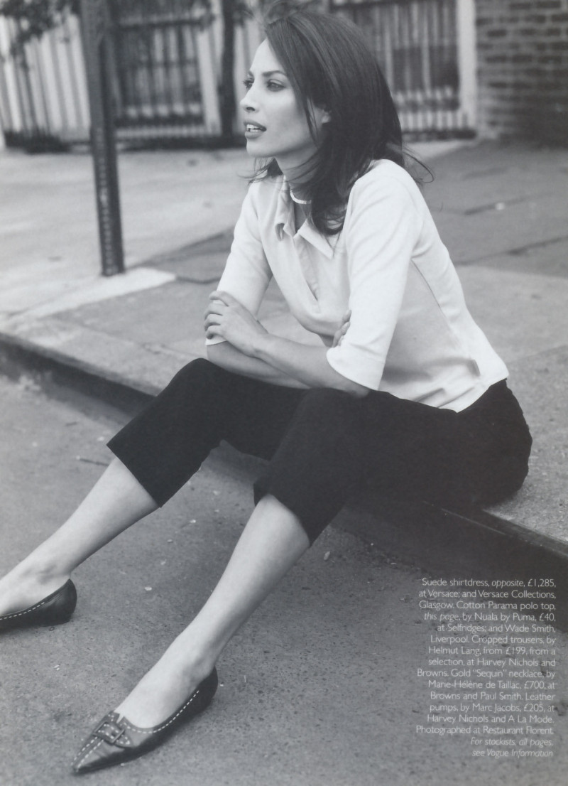 Christy Turlington featured in Being Christy, July 2000