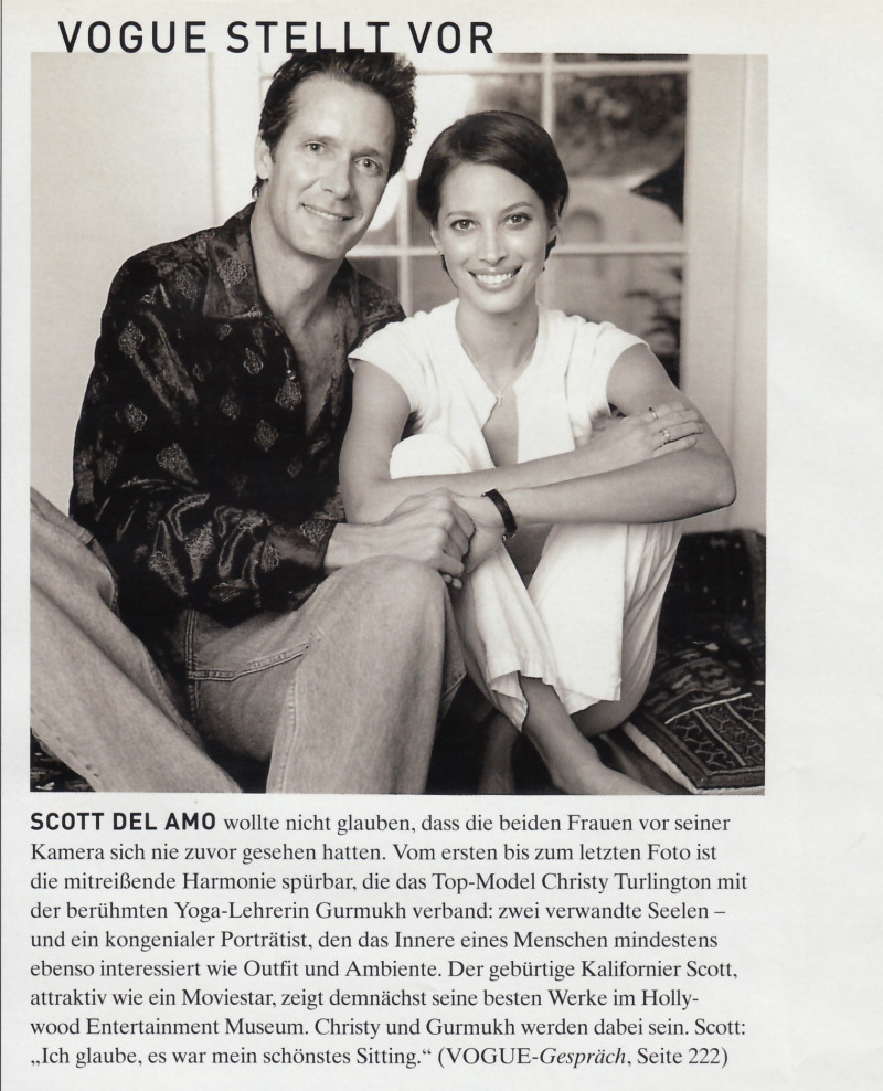 Christy Turlington featured in Wege ins gluck, May 2001