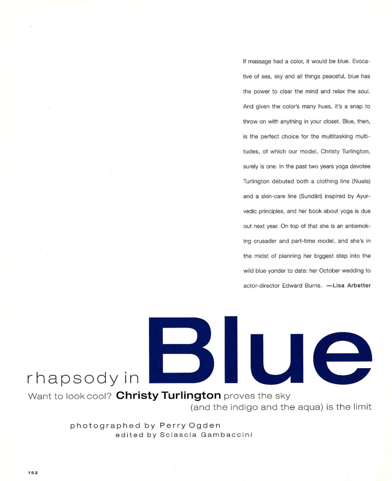 Rhapsody in blue, June 2001