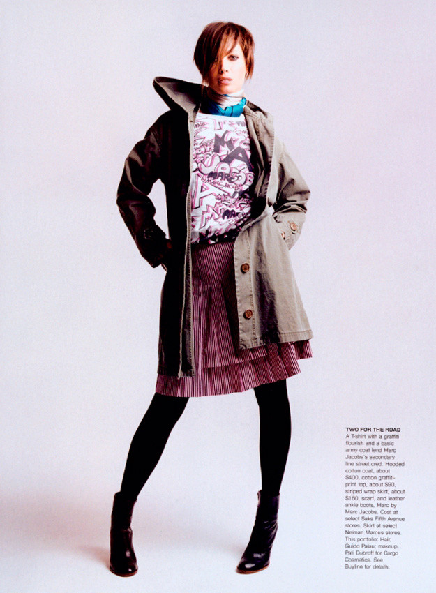 Christy Turlington featured in Marc of genius, September 2001