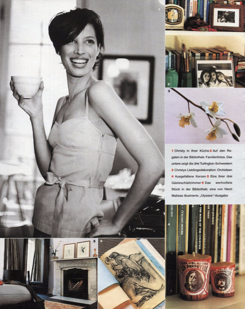 Christy Turlington featured in Die entdeckung der langsamkeit, August 2001