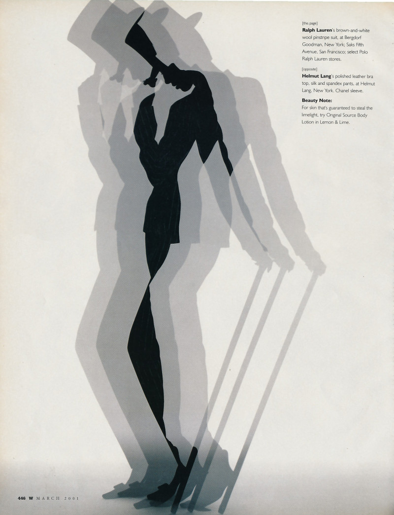 Christy Turlington featured in All that jazz, March 2001