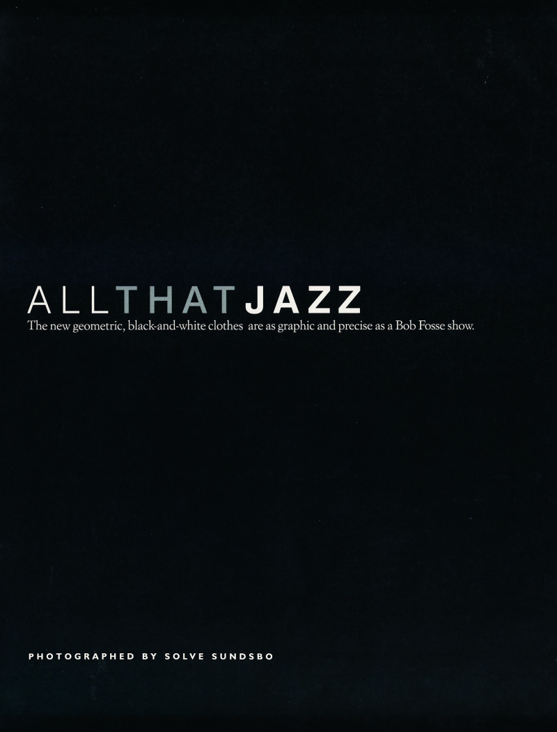 All that jazz, March 2001