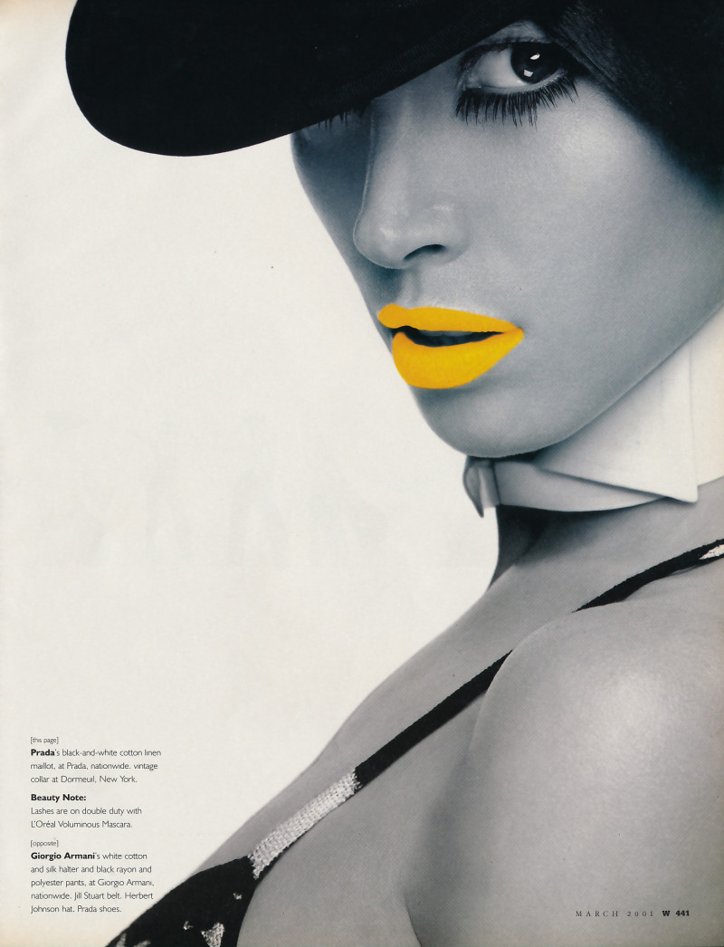 Christy Turlington featured in All that jazz, March 2001