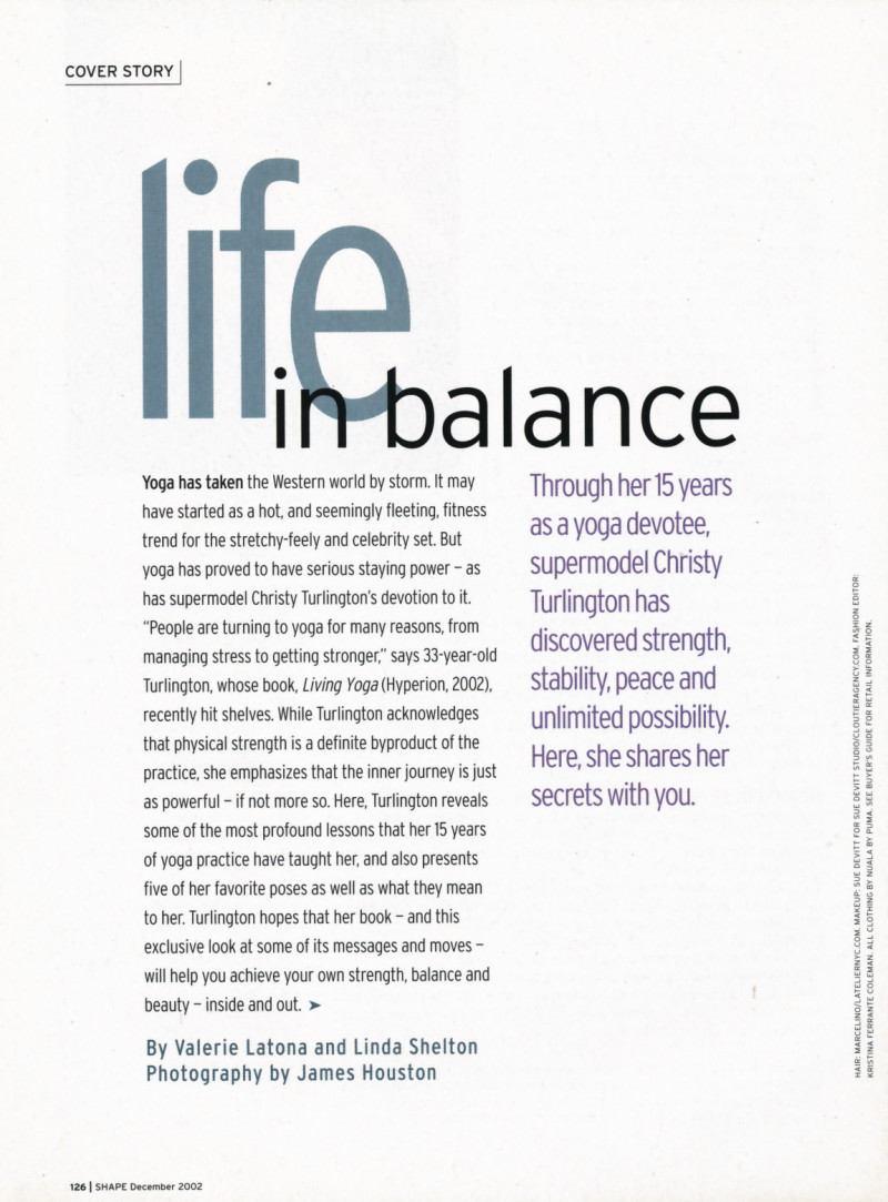 Life in balance, December 2002