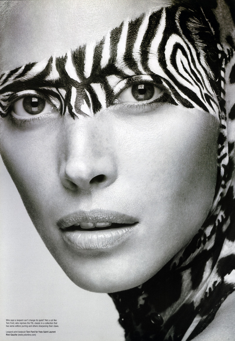 Christy Turlington featured in Perfect bone structure, March 2002