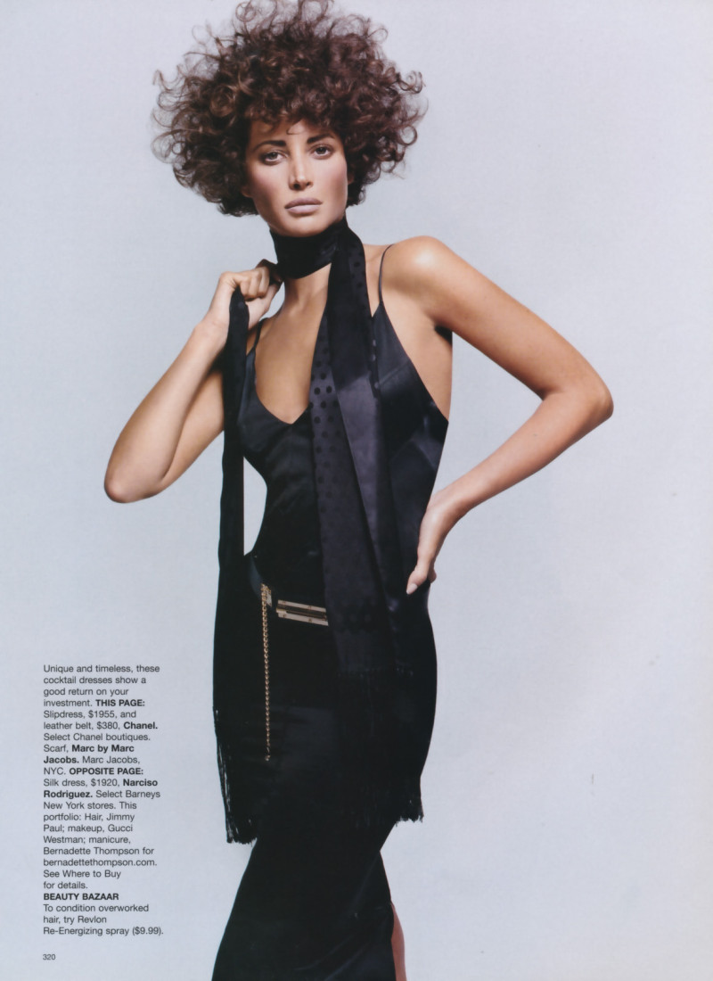 Christy Turlington featured in Recession chic, March 2002