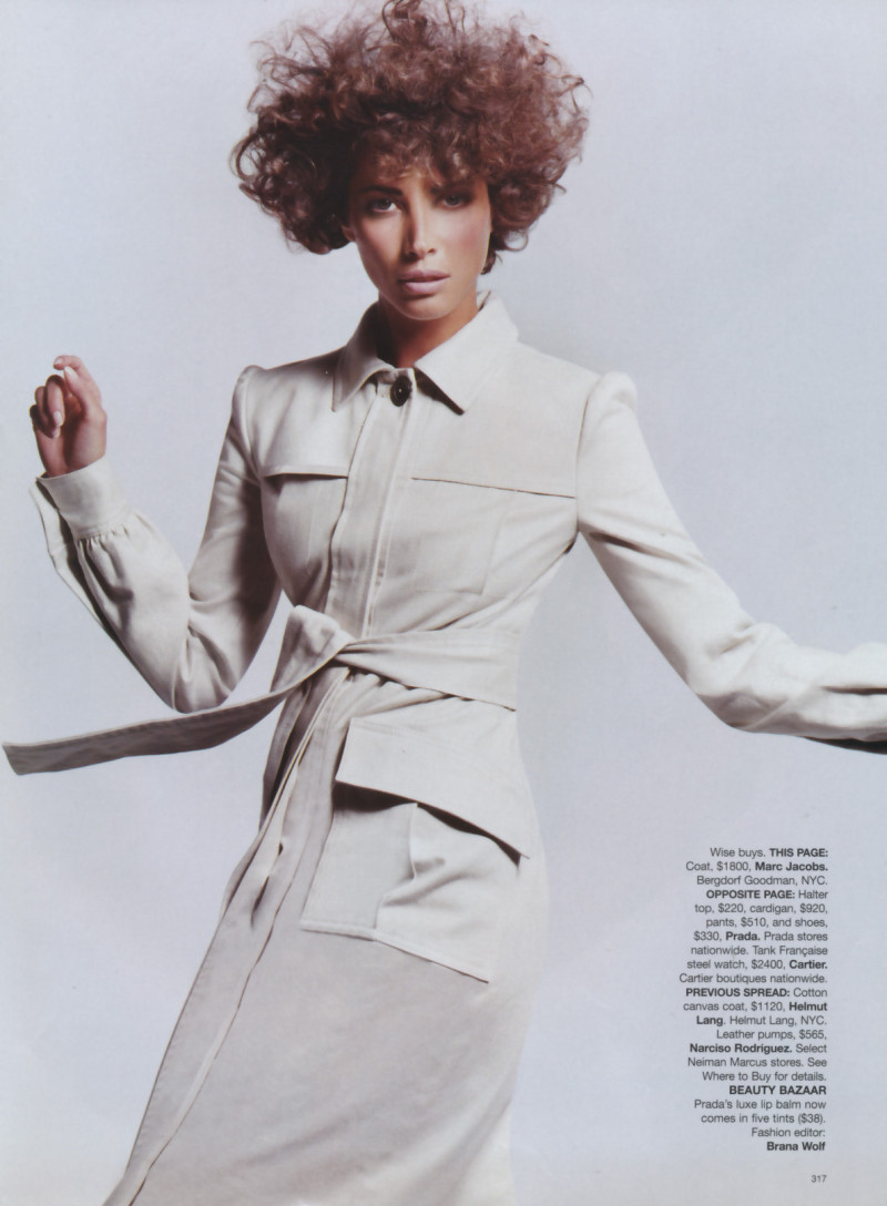 Christy Turlington featured in Recession chic, March 2002