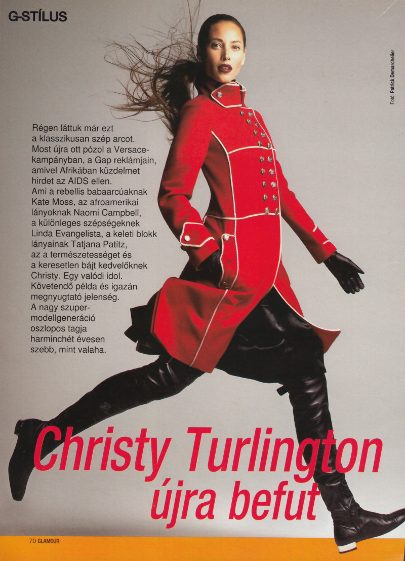 Christy Turlington featured in Christy Turlington ujra befut, December 2006