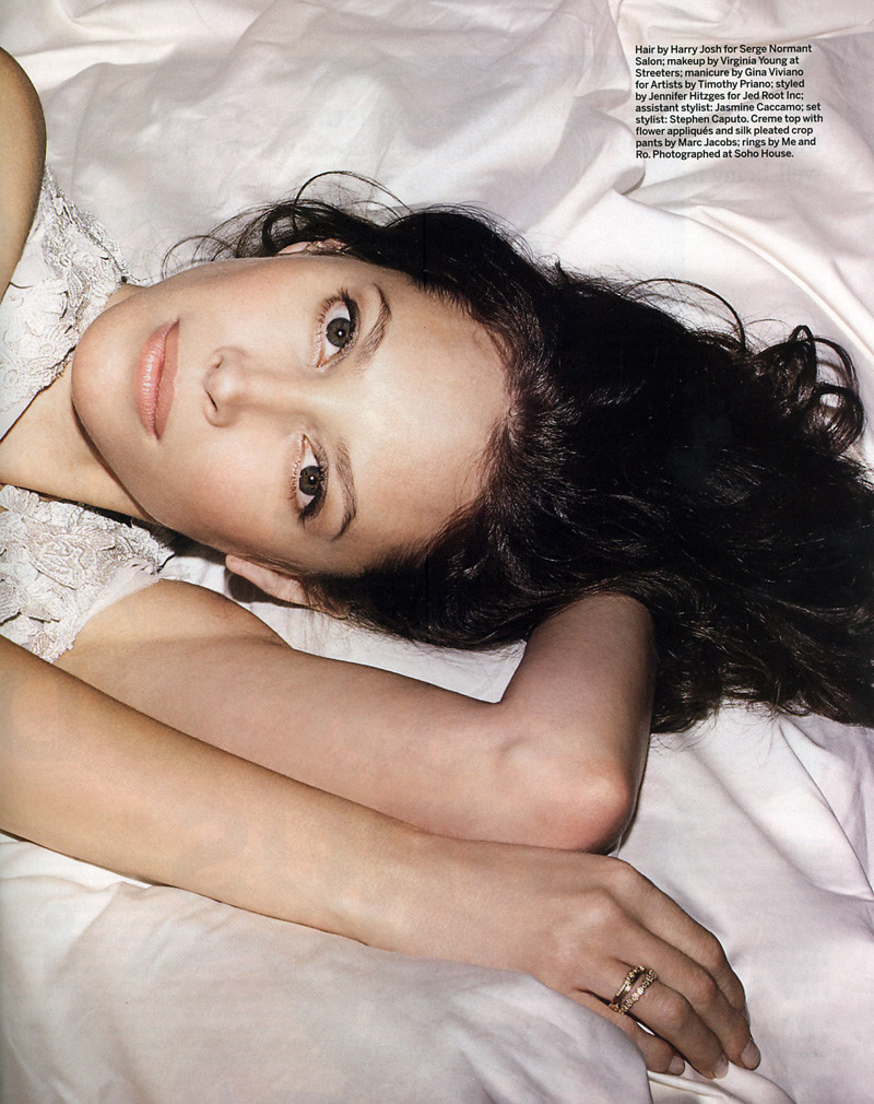 Christy Turlington featured in At ease, February 2007