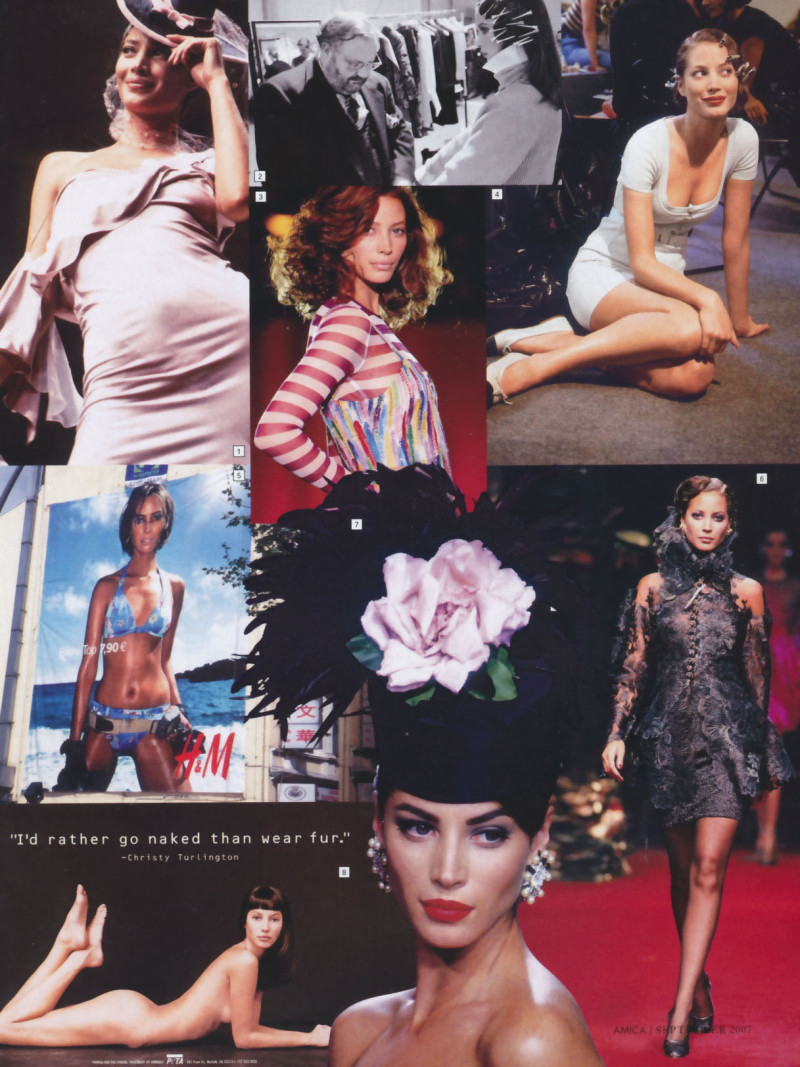 Christy Turlington featured in Die schone philosophin, September 2007