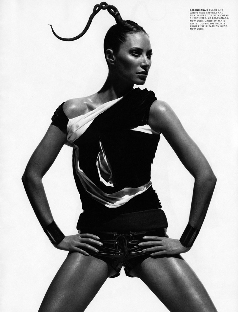 Christy Turlington featured in Champion, August 2008