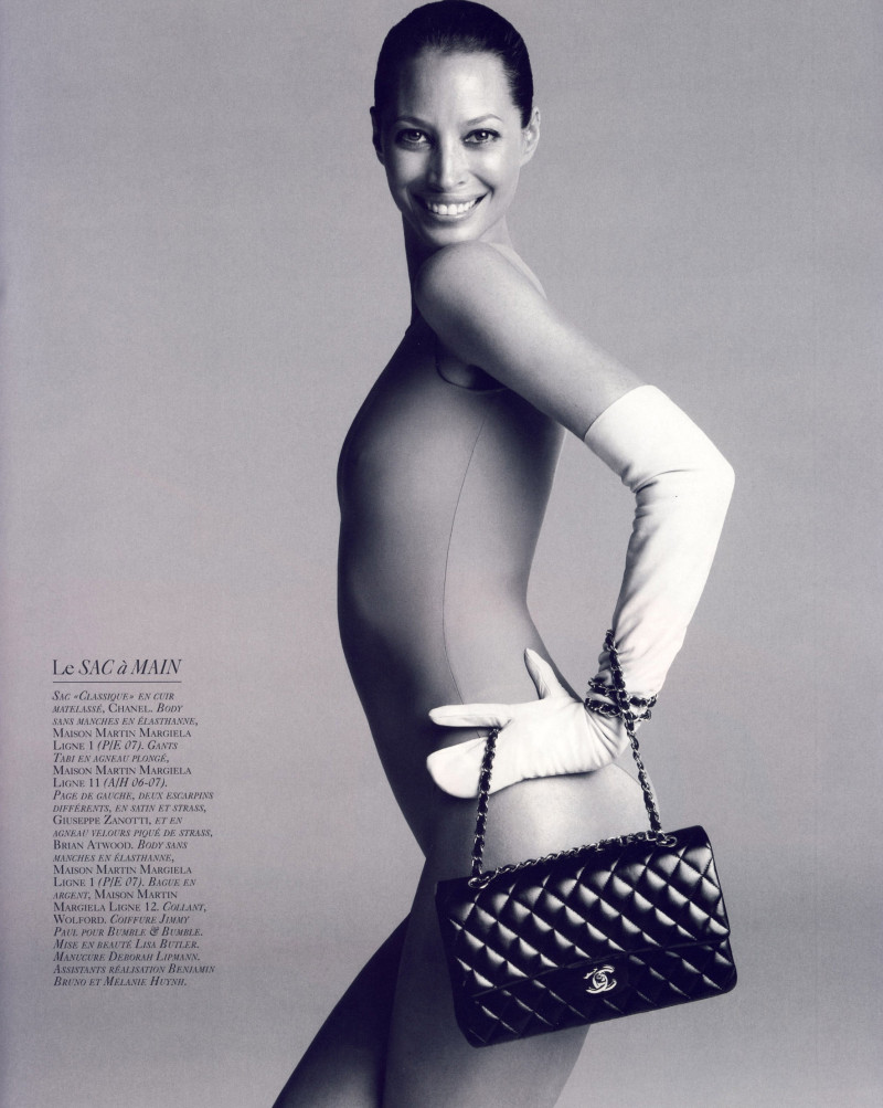 Christy Turlington featured in Le culte de l\'impersonnalité, October 2008