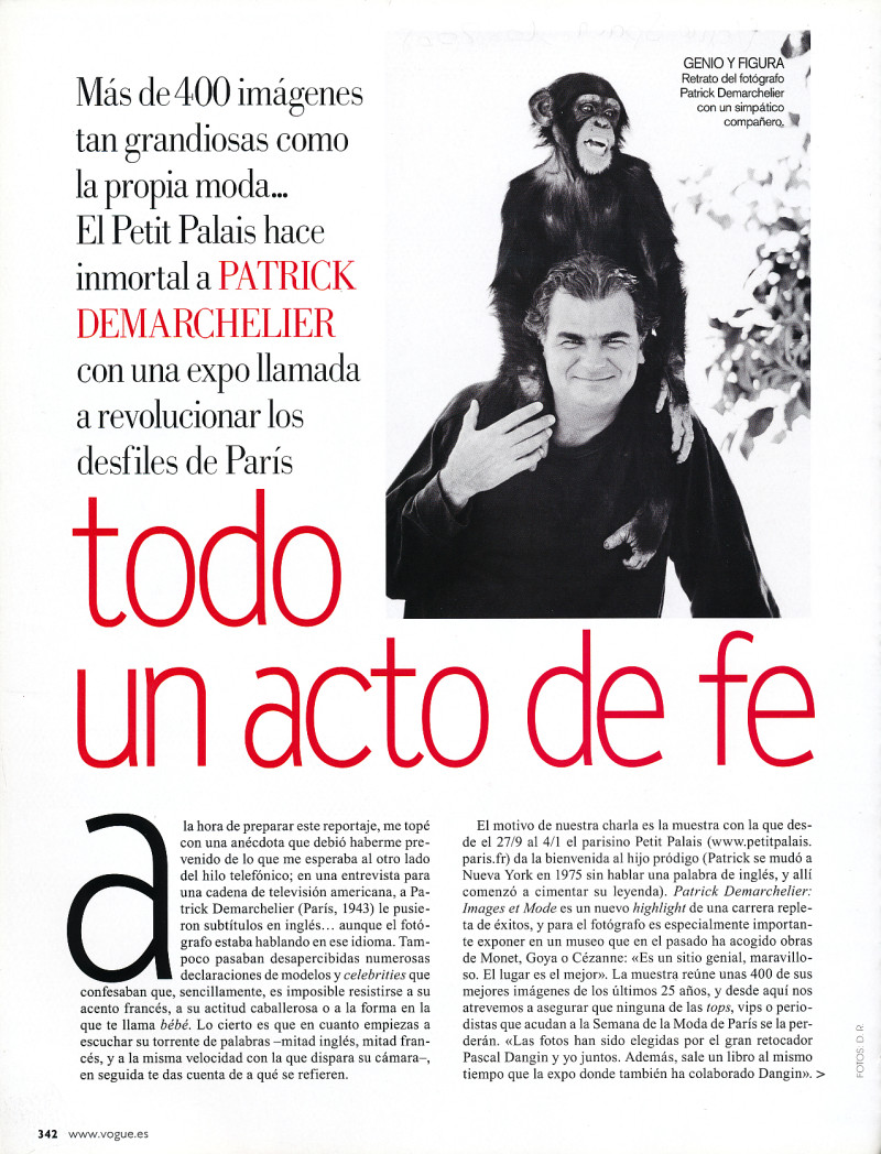 Todo un acto de fe, October 2008