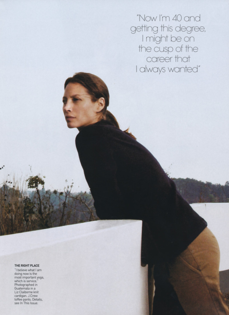 Christy Turlington featured in Beauty and soul, August 2009