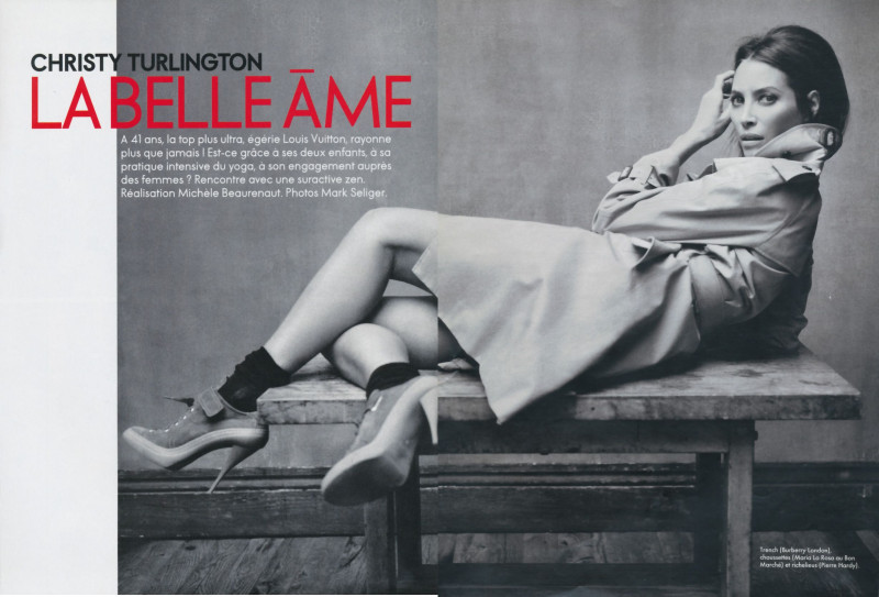 Christy Turlington featured in La belle ame, December 2010