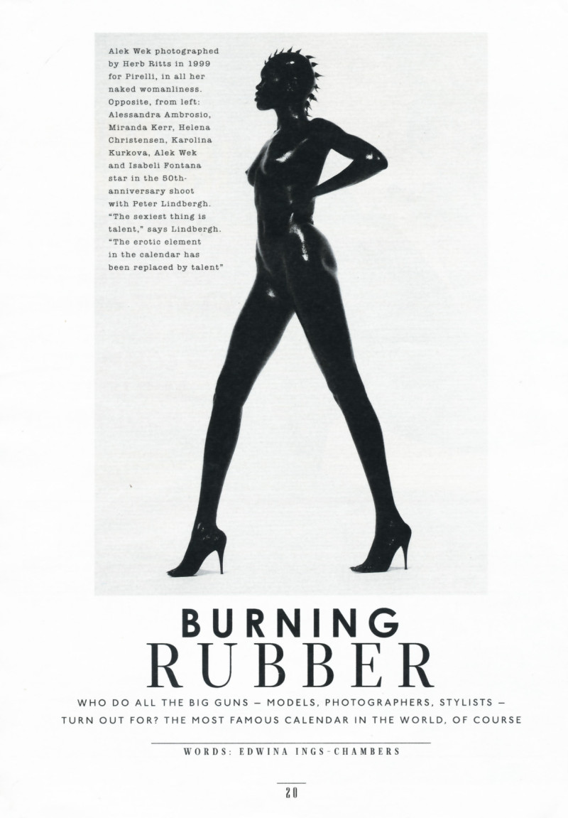 Christy Turlington featured in Burning rubber, August 2013