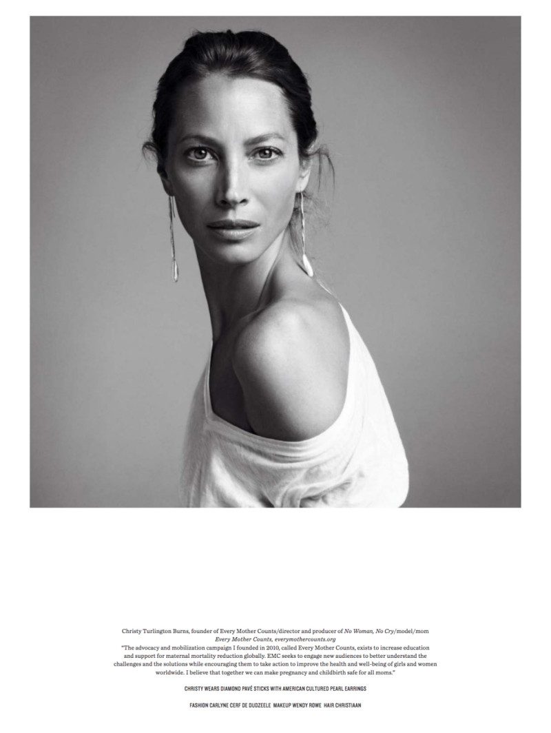 Christy Turlington featured in Let love adorn you, March 2013