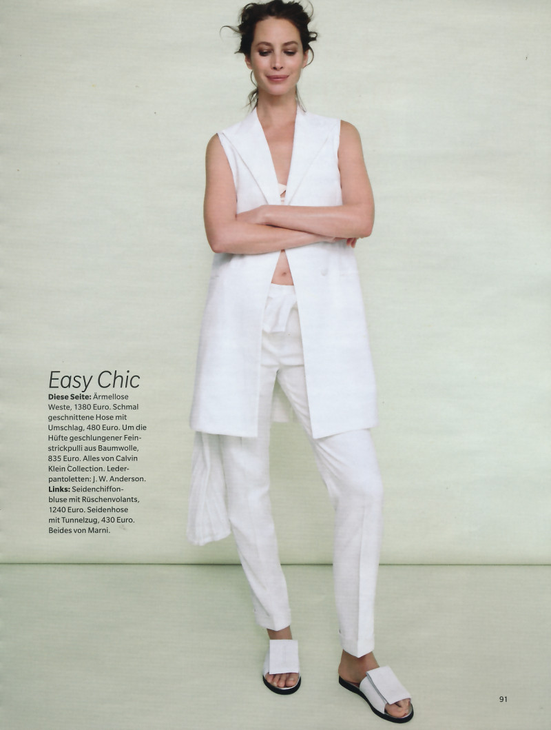 Christy Turlington featured in Weiss der Himmel, July 2014