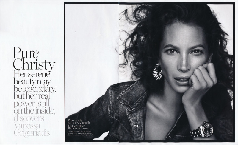 Christy Turlington featured in Pure Christy, September 2014