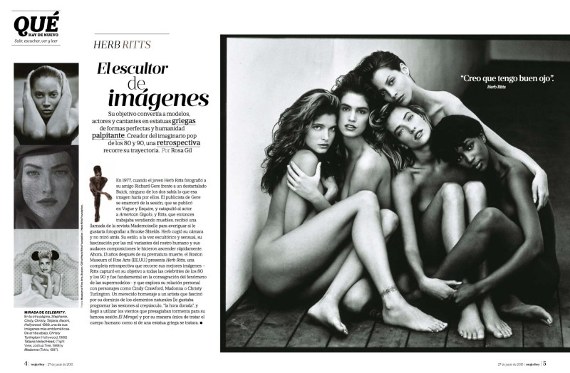 Christy Turlington featured in Elescultor de imagenes, July 2015