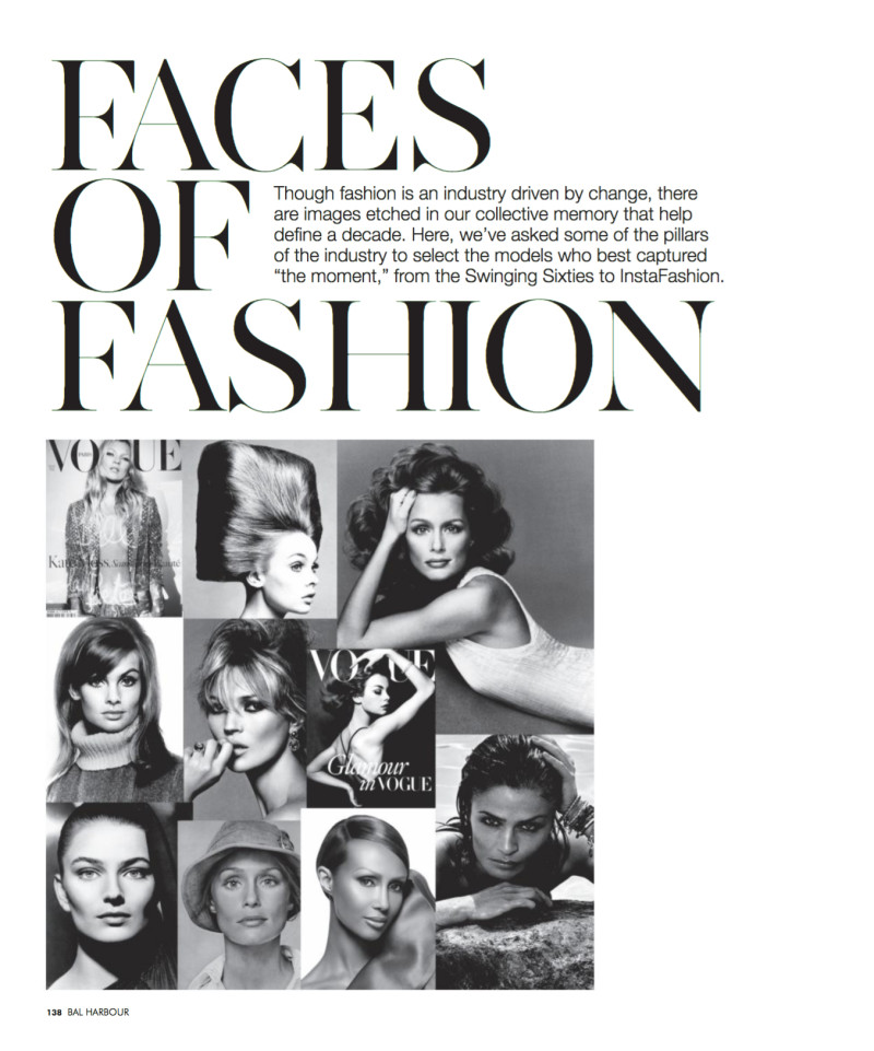 Christy Turlington featured in Faces of fashion, September 2015