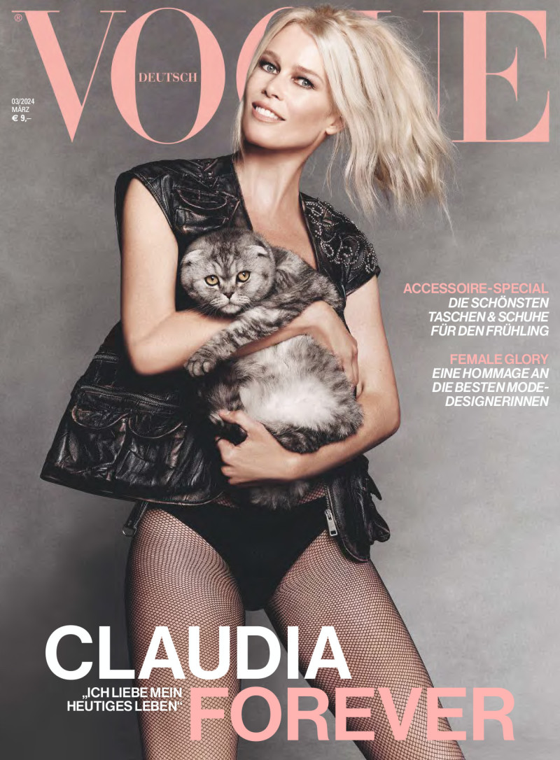 Claudia Schiffer featured in Claudia Forever, March 2024