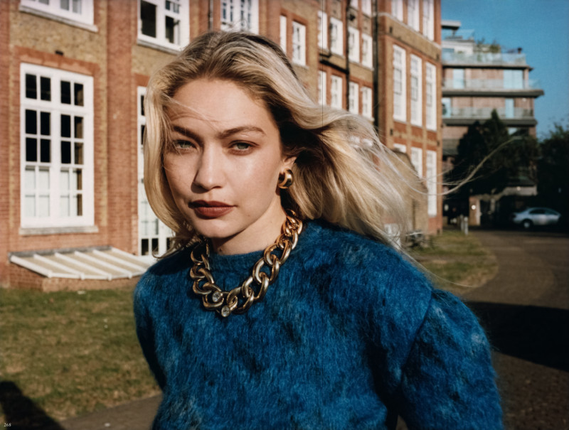 Gigi Hadid featured in Round Our Way, December 2023