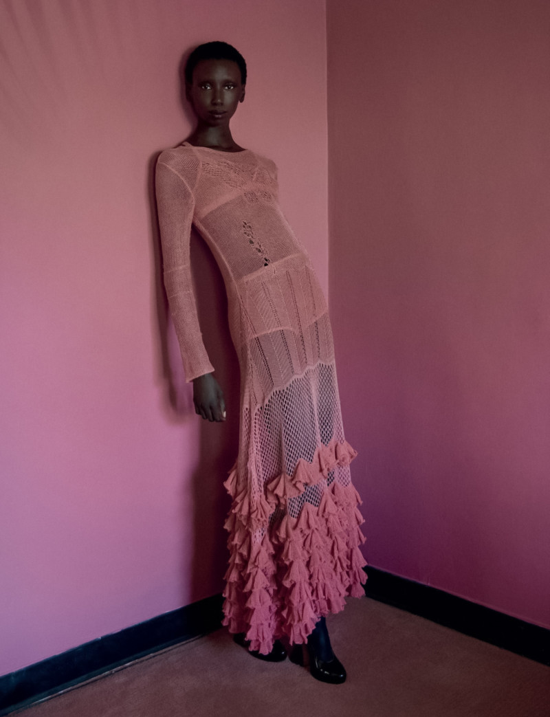 Alay Deng featured in All Dressed Up, January 2024