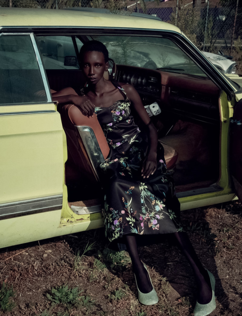 Alay Deng featured in All Dressed Up, January 2024