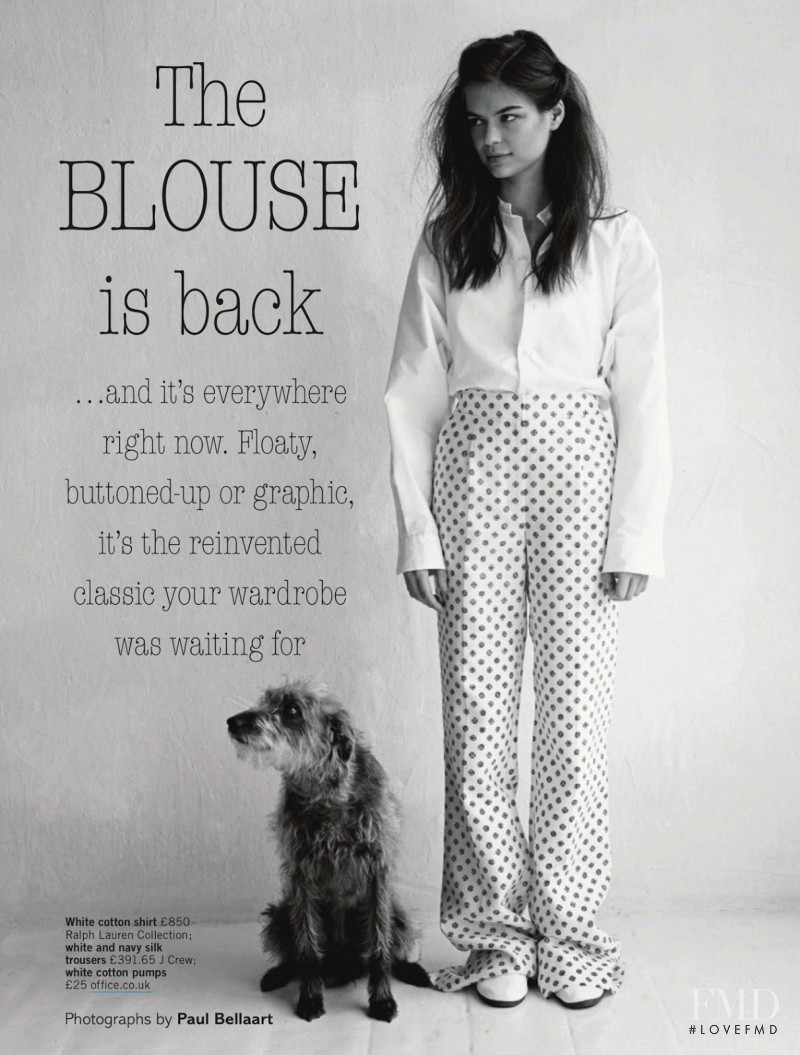 Estelle Yves featured in The Blouse Is Back, May 2013