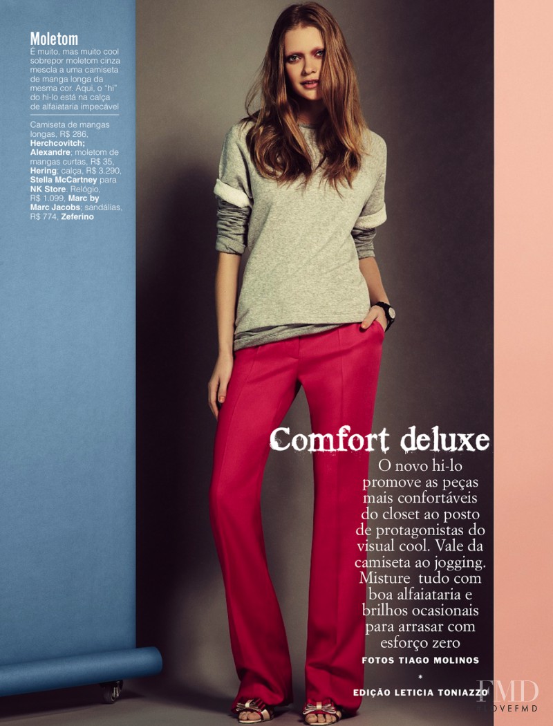 Thais Custodio featured in Comfort Deluxe, April 2013
