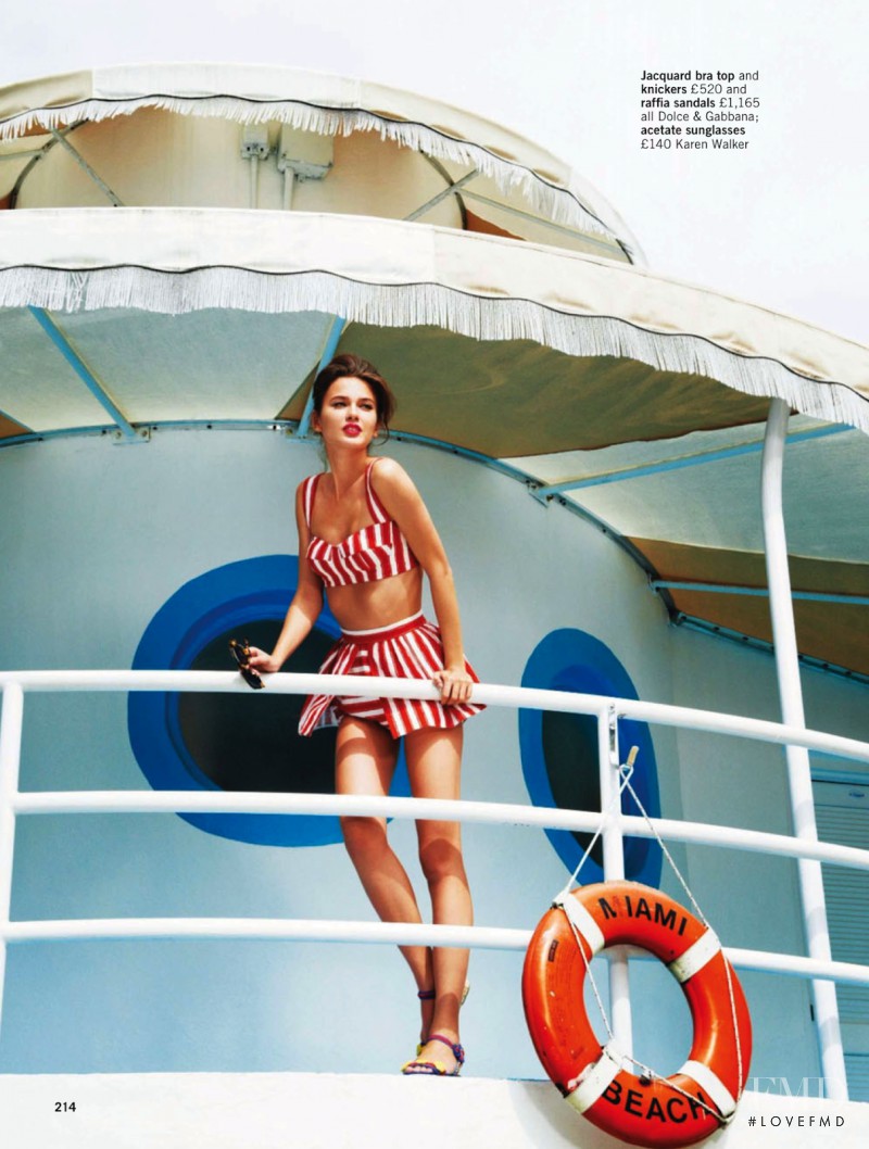 Rudi Ovchinnikova featured in Sun, Sea, Glamour, May 2013