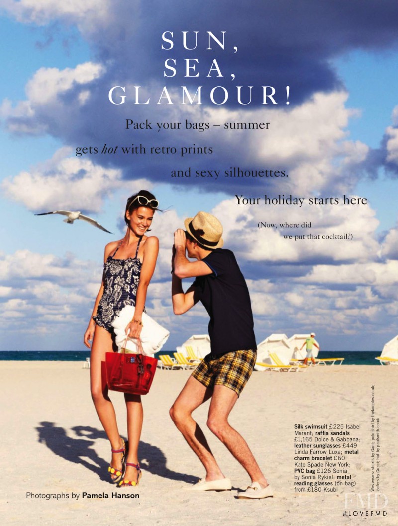 Rudi Ovchinnikova featured in Sun, Sea, Glamour, May 2013