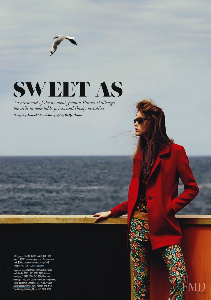 Jemma Baines featured in Sweet As, March 2013