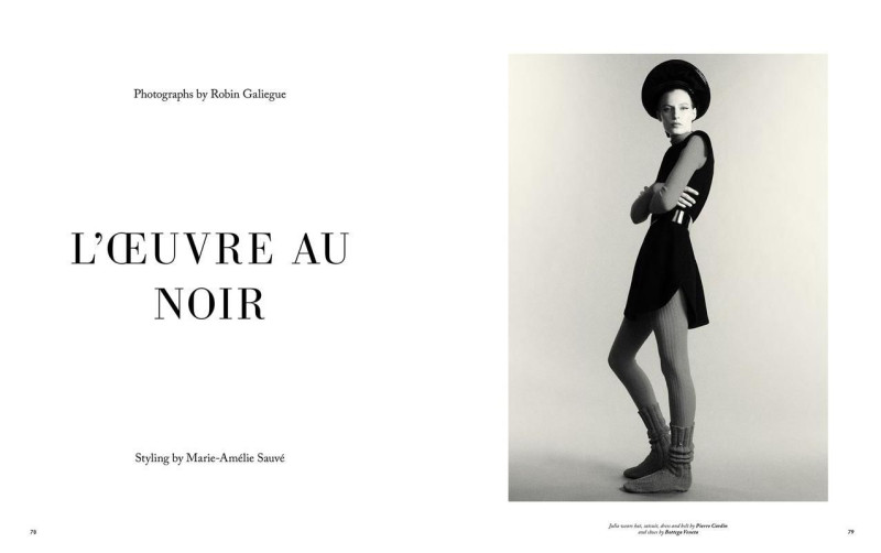 Julia Nobis featured in L\'oeuvre Au Noir, September 2023