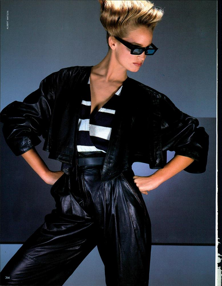 Bonnie Berman featured in "Il Punto di Vista di Vogue - Sulla Via del Vestire Nitido e Fluido" , January 1984