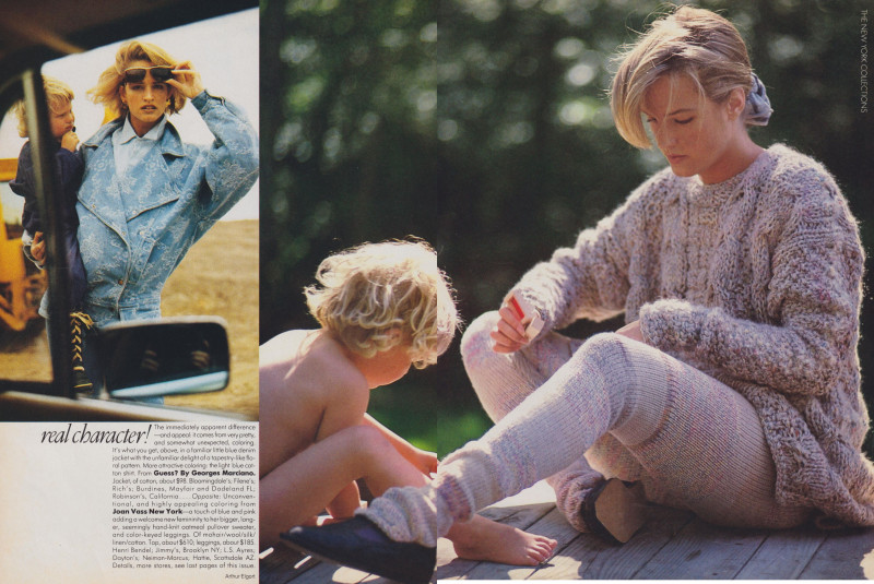 Bonnie Berman featured in Real Character! - On the Casual Side of Daydressing, September 1985