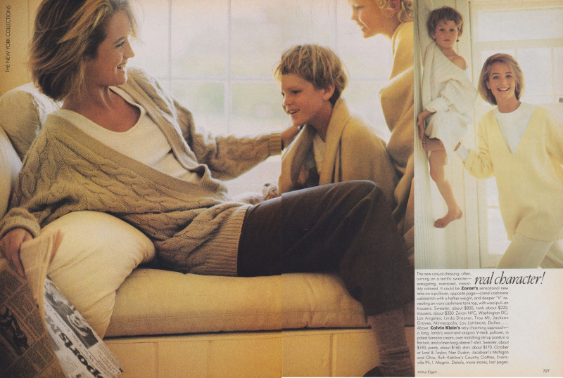 Bonnie Berman featured in Real Character! - On the Casual Side of Daydressing, September 1985