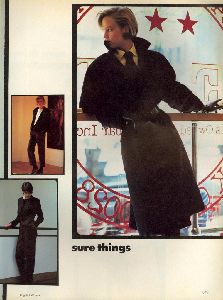 Bonnie Berman featured in Sure Things: The Clothes That Work for Day, September 1983