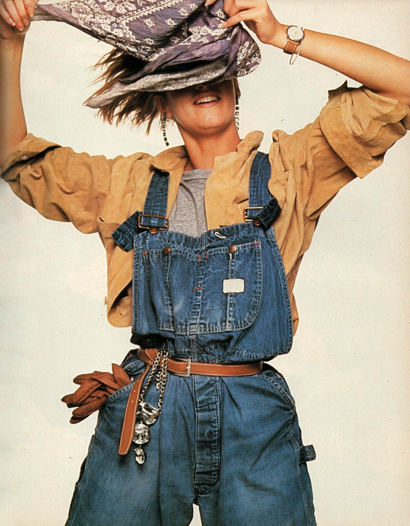 Bonnie Berman featured in jeansmania, April 1985