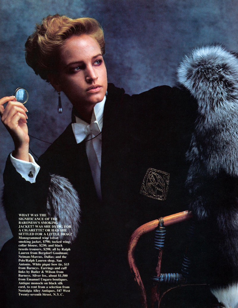 Bonnie Berman featured in the mysterious affair of styles, September 1984