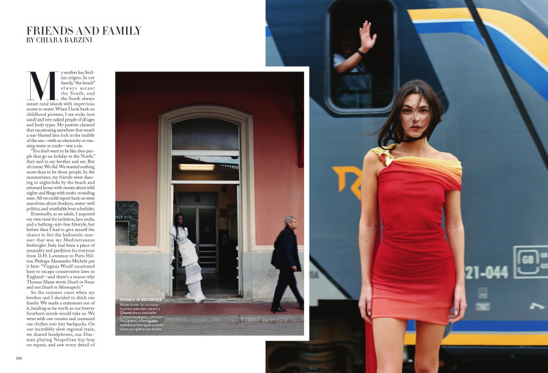 Vittoria Ceretti featured in Postcards From Italy, June 2023