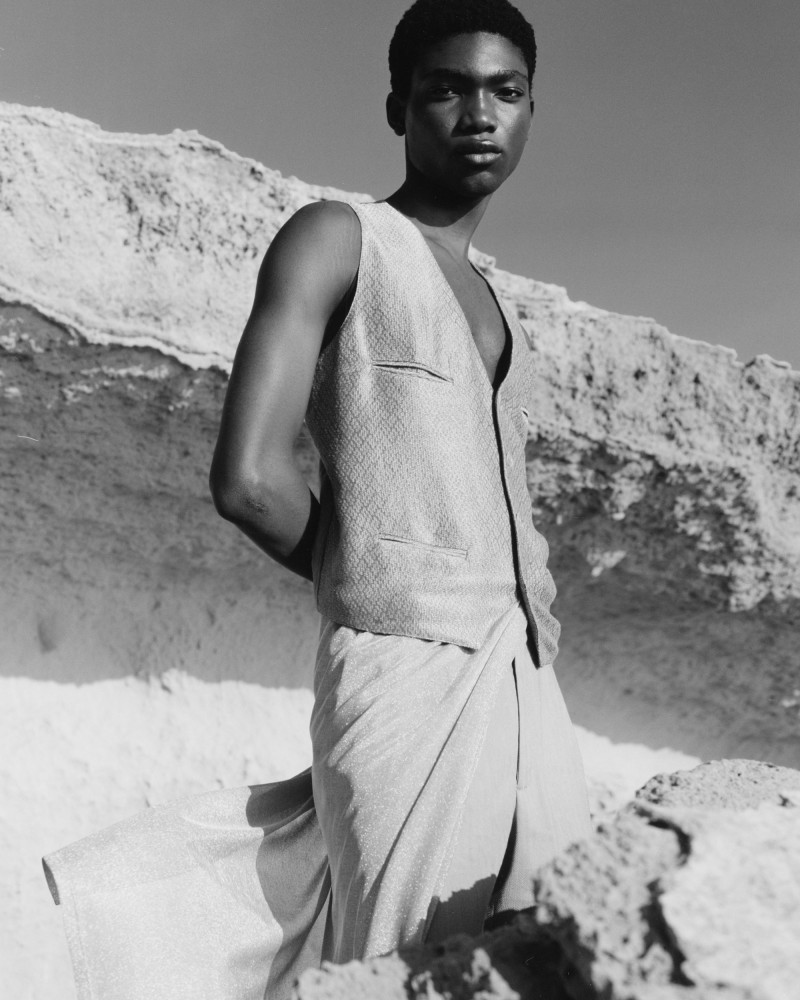 Nelson Ogah featured in Giorgio Armnai By Carine Roitfeld: Part II, March 2023