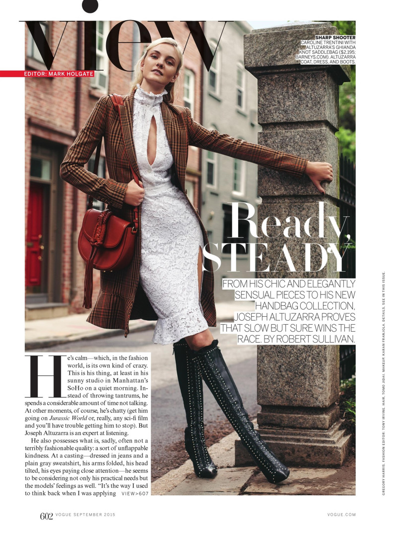 Edie Campbell featured in Ready Steady, September 2015