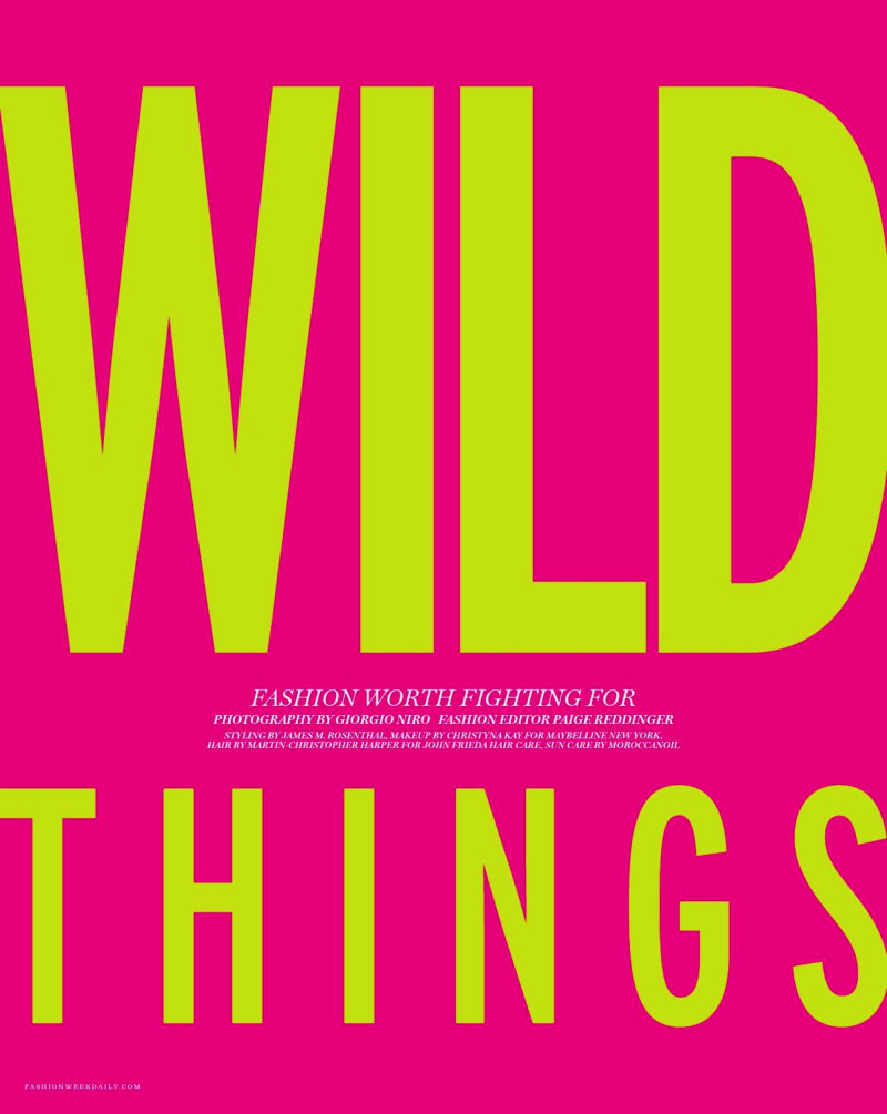 Wild Things, May 2016